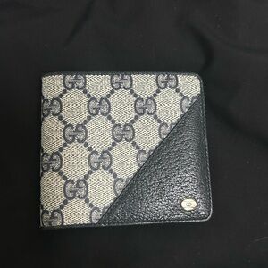 Gucci Black and Gray Key & Card Holder